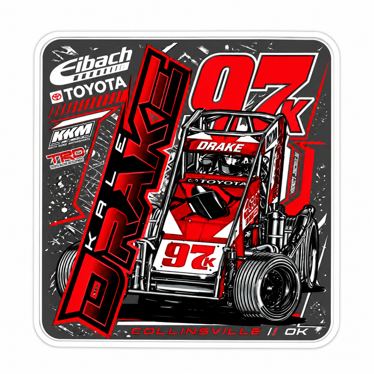 97K Car Decal