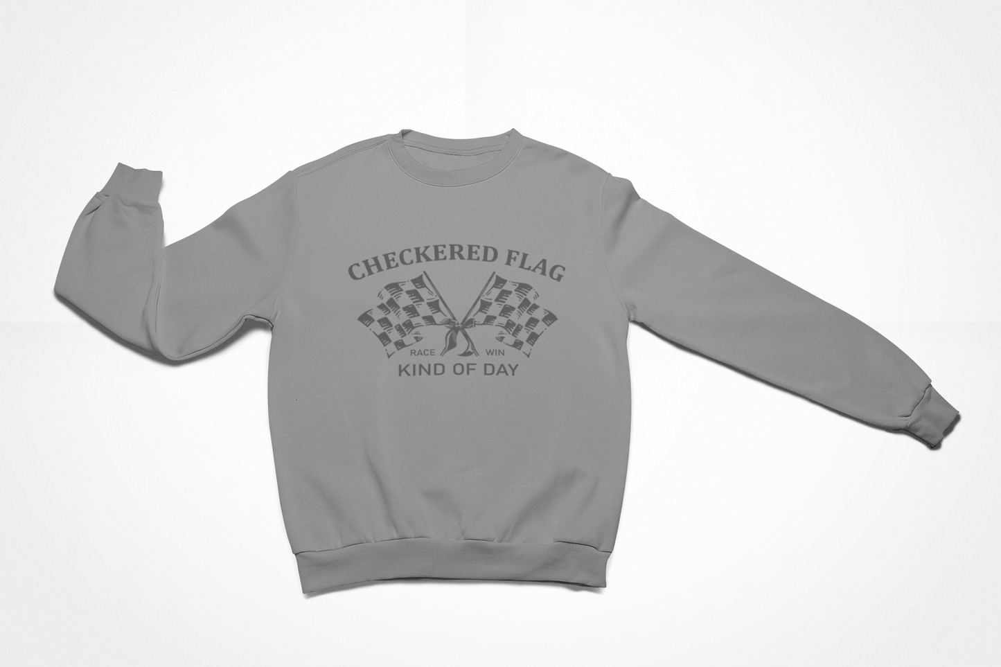Checkered Flag Kinda Day Crewneck