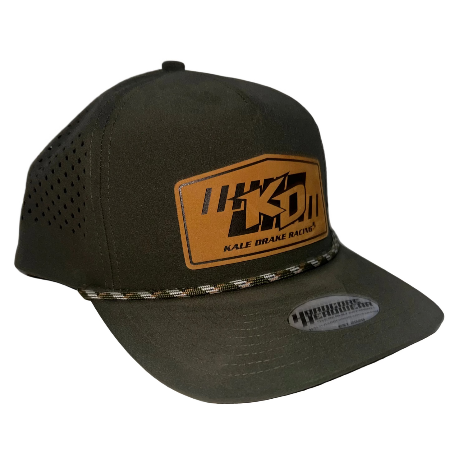 KD x HCH HATS BROWN LEATHER PATCH